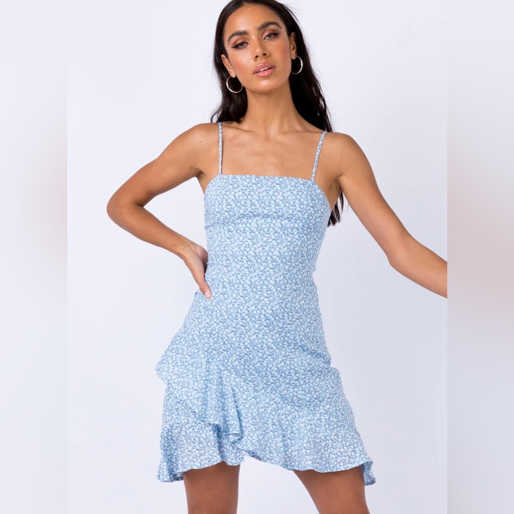 Princess Polly - Blue Grasby Mini Dress
